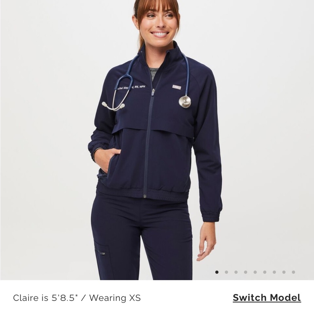 Figs Sydney jacket, medium, black, worn 3 times